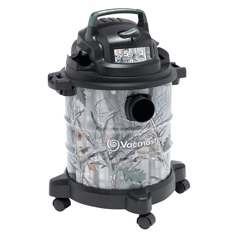 Vacmaster, VOC507S 1001, 5 Gallon 3 Peak HP Camo Wet And Dry Vac For Carpet