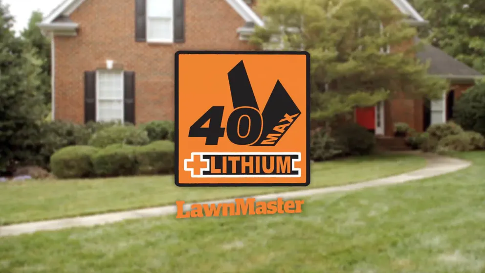 LawnMaster's 40V Max Lithium Ion 16 Inch Electric Cordless Lawn Mower 