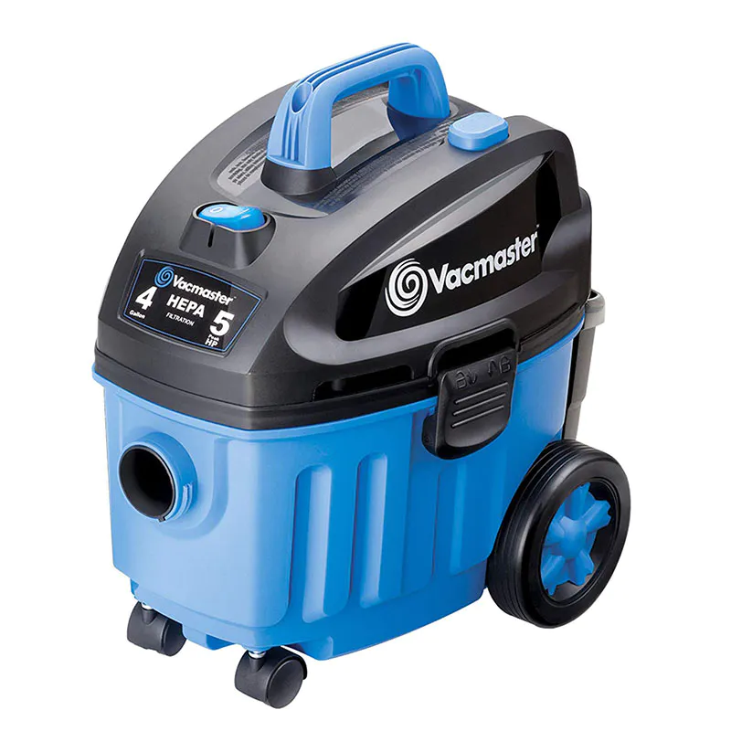 Vacmaster 4 Gallon, 5 Peak HP with 2-Stage Industrial Wet And Dry Vacuum Cleaner For Carpet, VF408